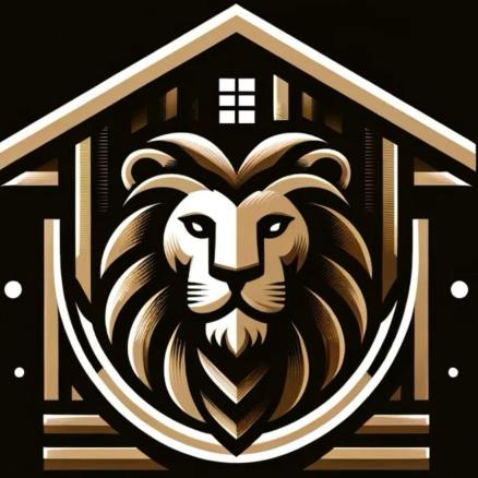 Grirez Tiles & Marbles logo gold lion